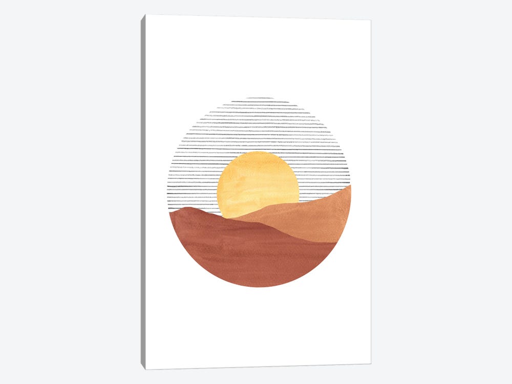 Abstract Sunset by Whales Way 1-piece Art Print