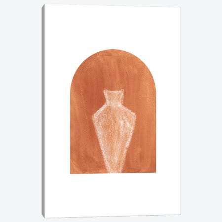 Terracotta Arch And Vase Canvas Print #WWY96} by Whales Way Canvas Artwork