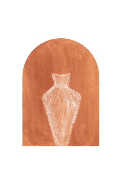 Pottery Still Life: Terracotta Arch And Vase by Whales Way