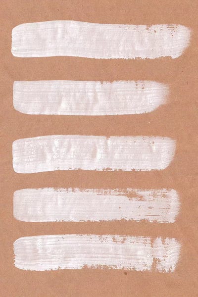 Whales Way: Beige And White Brush Strokes by Whales Way