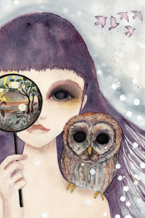 Big Eyed Girl See by Wyanne wall art