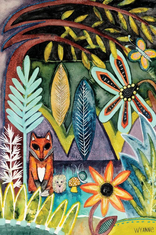The Fox And The Hedgehog by Wyanne wall art