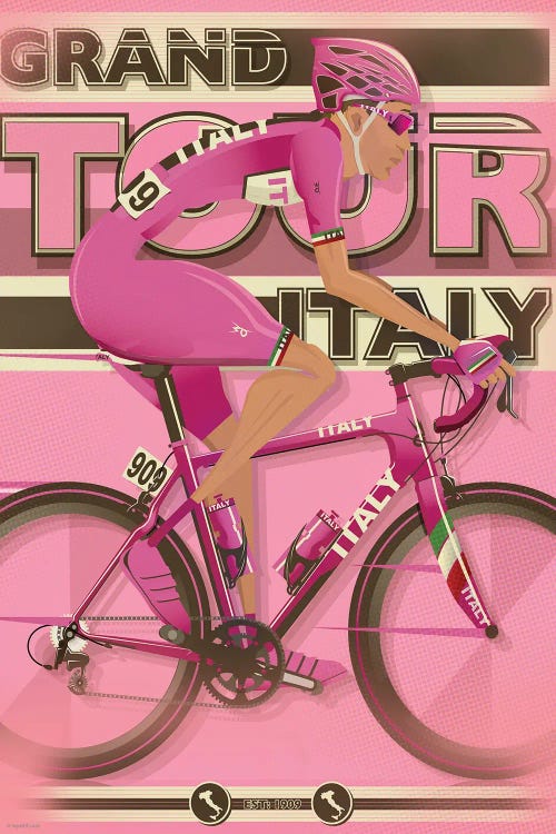 Giro D'Italia Cycling Race by WyattDesign wall art