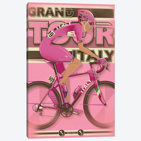 Giro D'Italia Cycling Race Canvas Print #WYD10} by WyattDesign Canvas Art Print