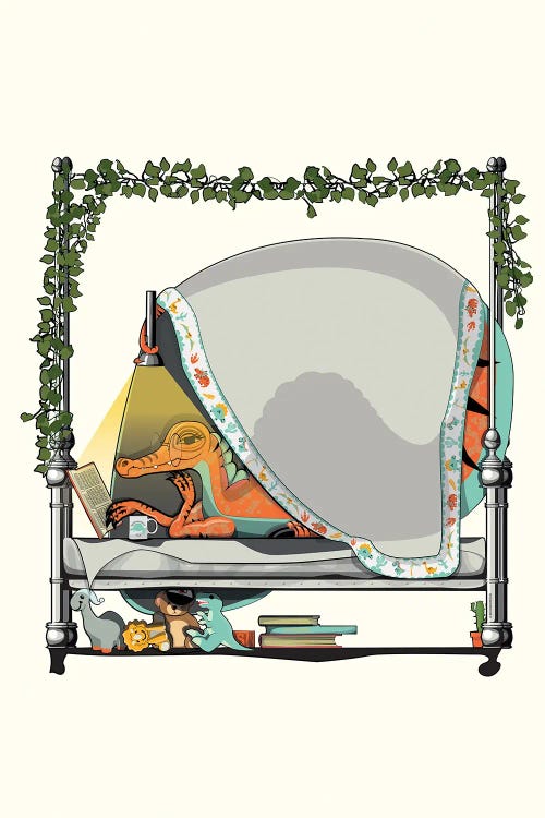 Spinosaurus Dinosaur In Bed