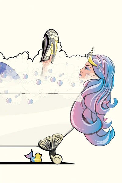 Mermaids: Mermaid In The Bath by WyattDesign