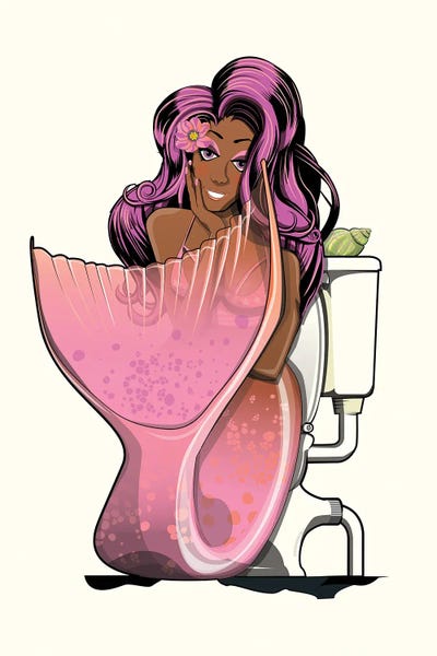 Mermaids: Mermaid Toilet by WyattDesign