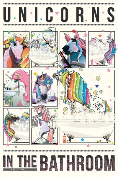 Reading: Unicorns In The Bathroom by WyattDesign