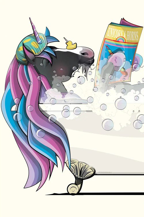 Unicorn In The Bath Bathroom