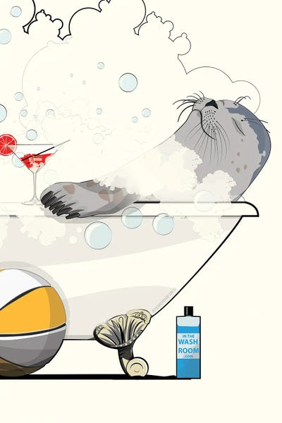 Seals: Seal In The Bath by WyattDesign