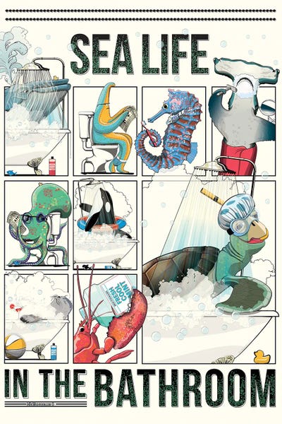 WyattDesign: Sea Life In The Bathroom by WyattDesign