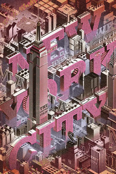 New York City Skylines: New York City by WyattDesign