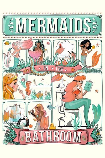 WyattDesign: Mermaid In The Bathroom by WyattDesign