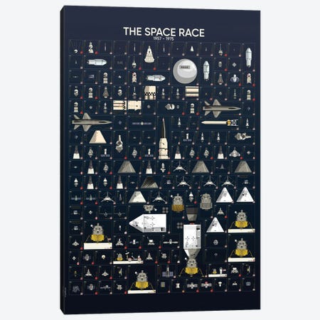 The Space Race Canvas Print #WYD26} by WyattDesign Canvas Print