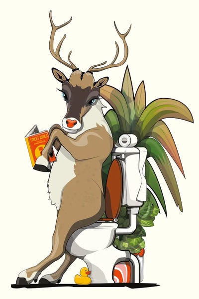 Reindeer: Reindeer Using The Toilet by WyattDesign