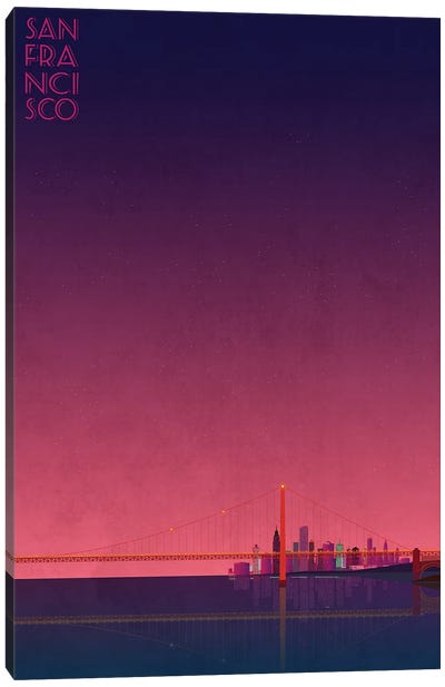 San Francisco Skyline Canvas Art Print - WyattDesign