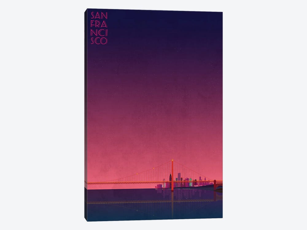 San Francisco Skyline by WyattDesign 1-piece Canvas Art
