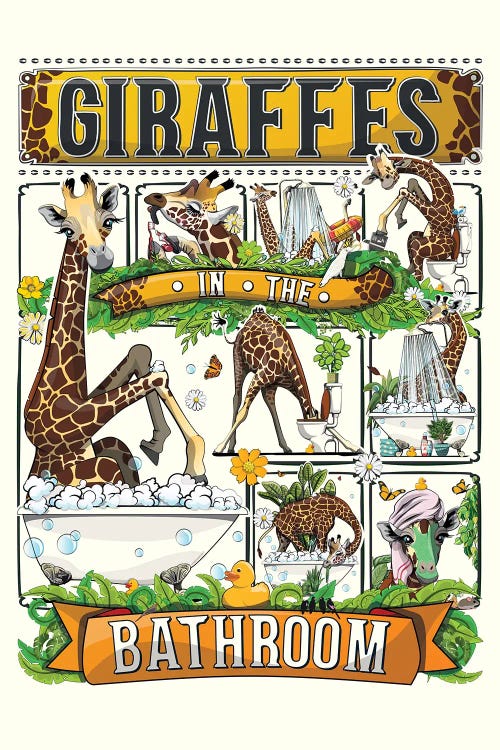 Giraffes In The Bathroom