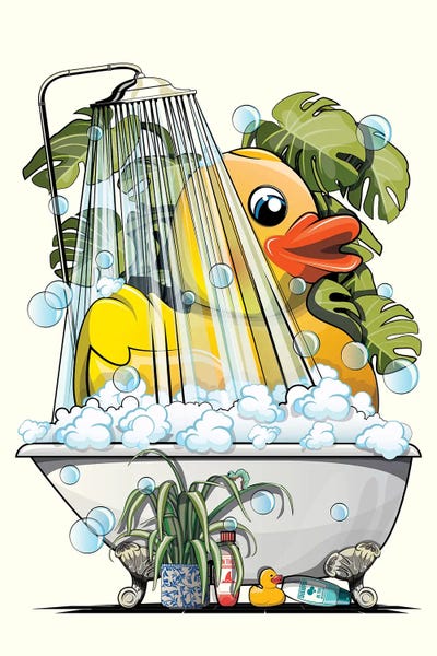 WyattDesign: Rubber Duck Showering by WyattDesign