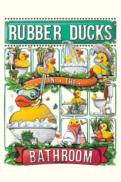 Toys & Collectibles: Rubber Ducks In The Bathroom by WyattDesign