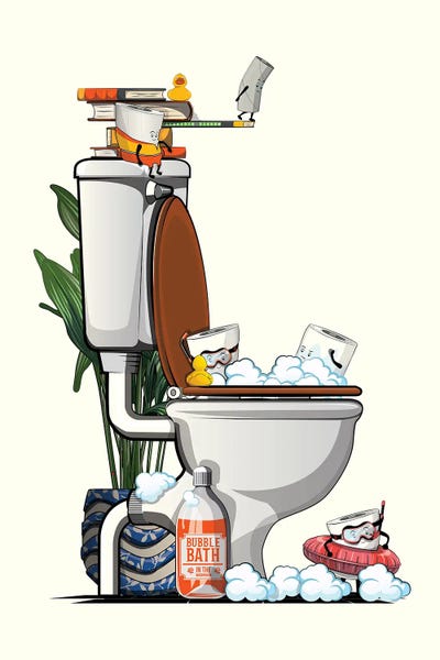 Toilet Paper Swimming In Toilet