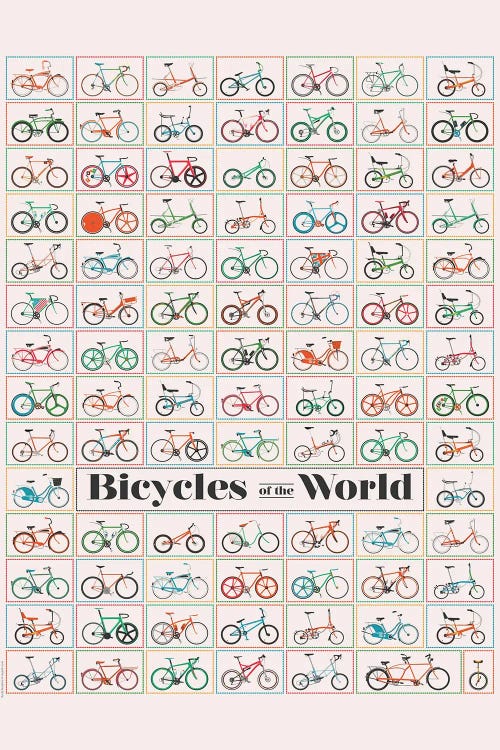 Bicycle Of The World by WyattDesign wall art