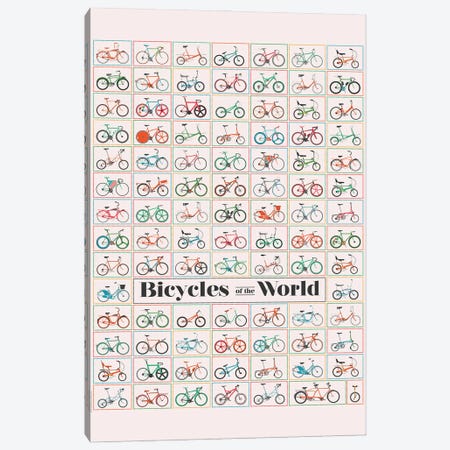 Bicycle Of The World Canvas Print #WYD34} by WyattDesign Canvas Art
