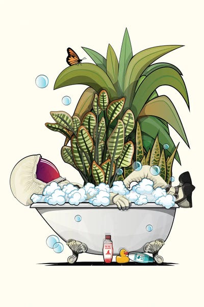 WyattDesign: Space Astronaut Relaxing In Bubble Bath by WyattDesign