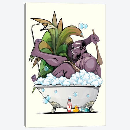 Thanos In The Bath Canvas Print #WYD380} by WyattDesign Canvas Art Print