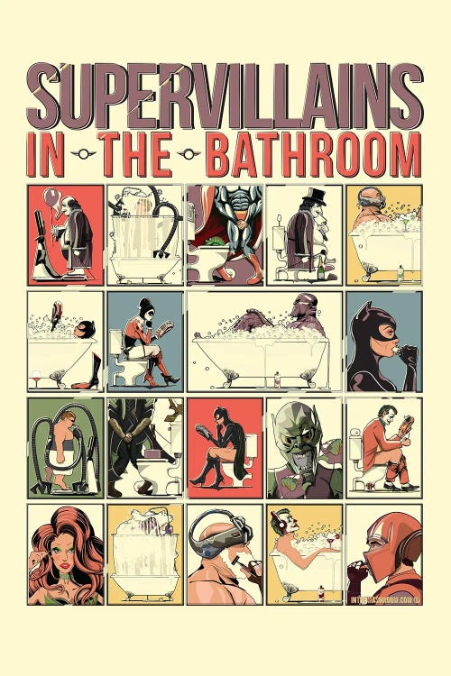 Supervillains In The Bathroom