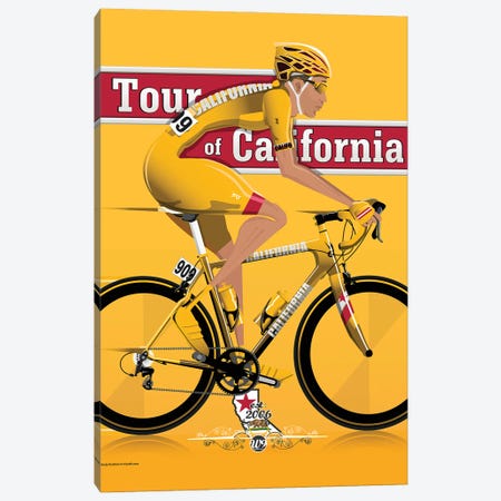 Tour Of California Cycling Race Canvas Print #WYD38} by WyattDesign Canvas Art Print