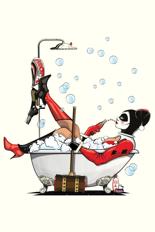 Harley Quinn In The Bath