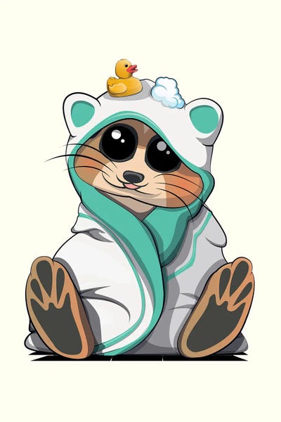 Meerkats: Meerkat In Bath Towel by WyattDesign