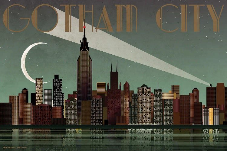 Gotham City Skyline Batman