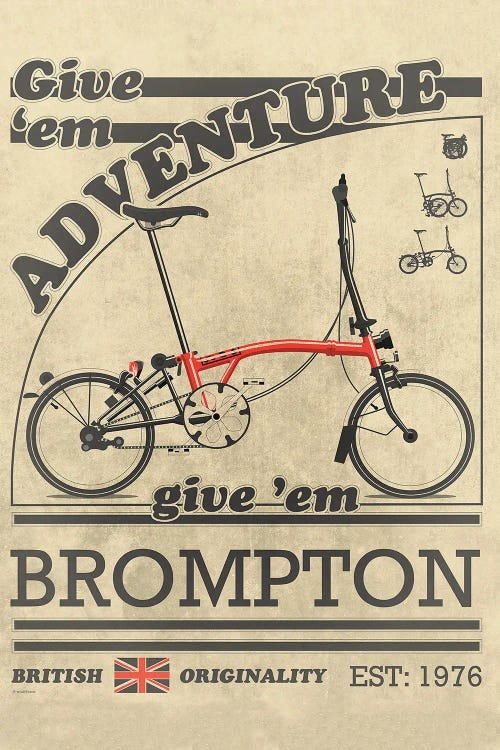 Brompton Bicycle Vintage Advert