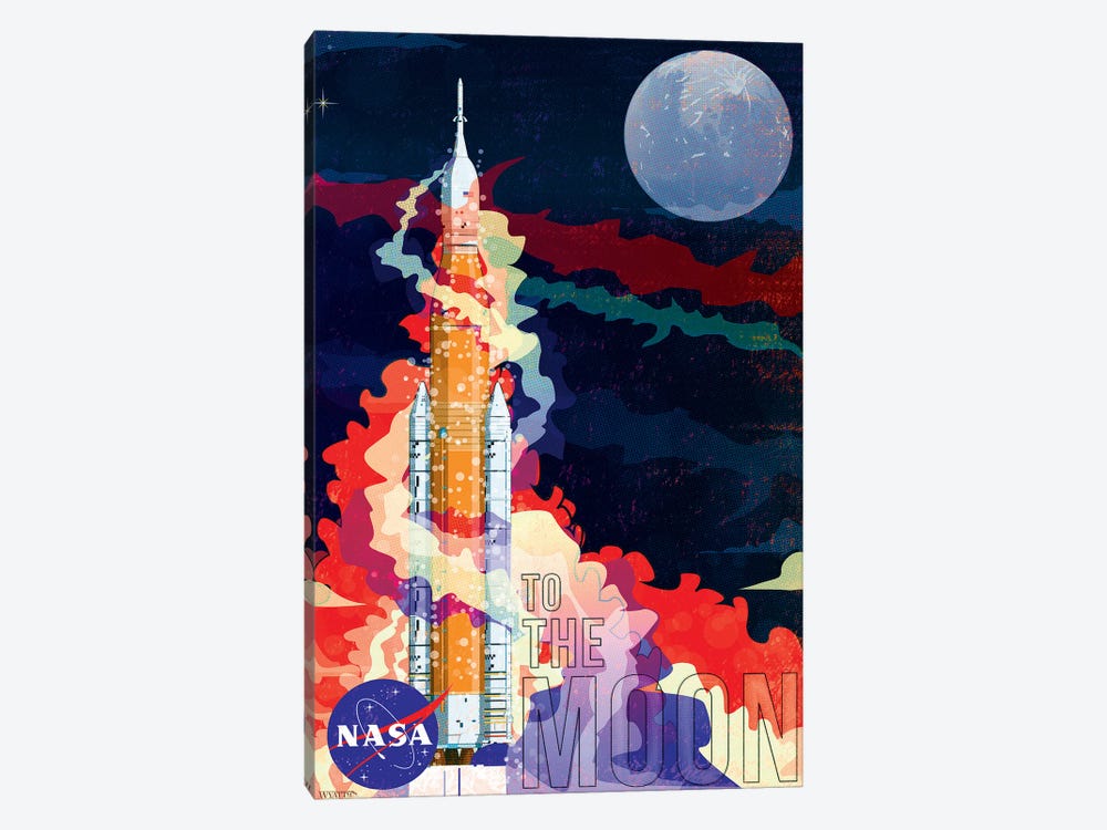 Nasa Sls Space Rocket by WyattDesign 1-piece Canvas Art
