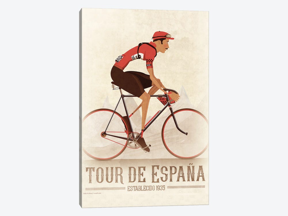 Vuelta A Espana Cycling Tour by WyattDesign 1-piece Art Print