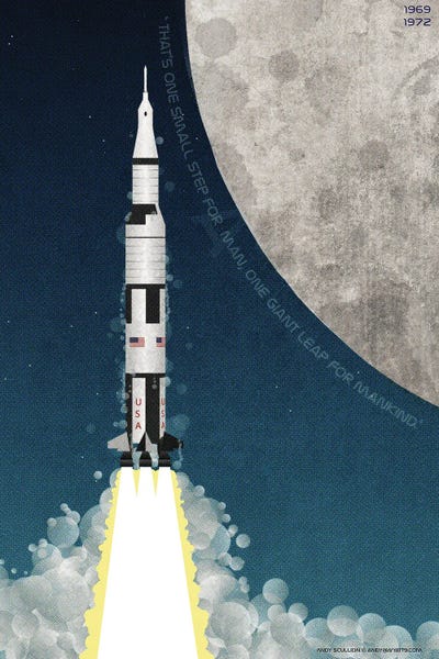 Astronomy & Space: Nasa Space Rocket Apollo Saturn V by WyattDesign