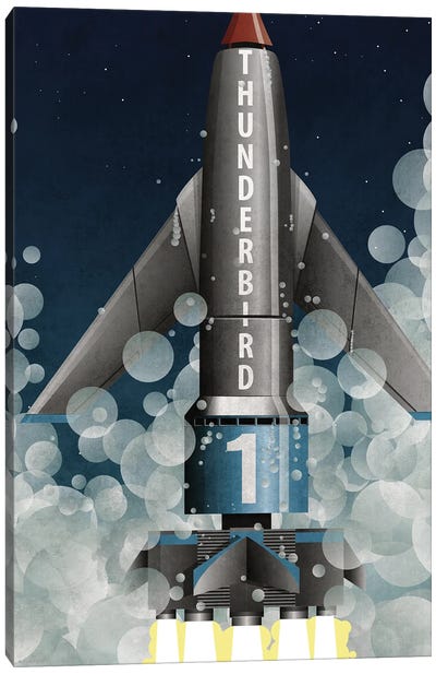 Thunderbird 1 Canvas Art Print - Space Shuttle Art