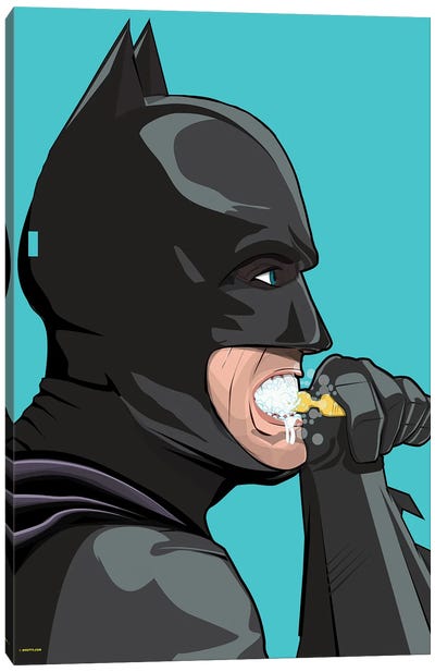 Bat Teeth Canvas Art Print - Batman