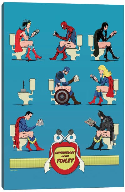 Heroes Canvas Art Print - Wonder Woman