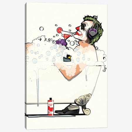 Joker Bath Canvas Print #WYD66} by WyattDesign Canvas Print