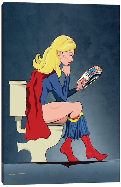 Sup Woman Canvas Art Print - Supergirl