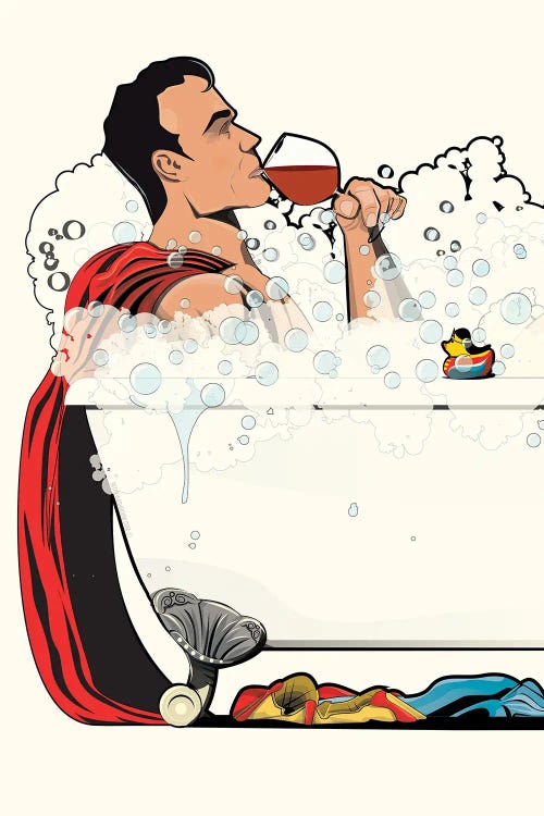 Superman Bath