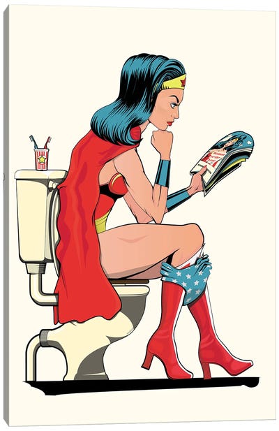 WW Loo Canvas Art Print - Wonder Woman