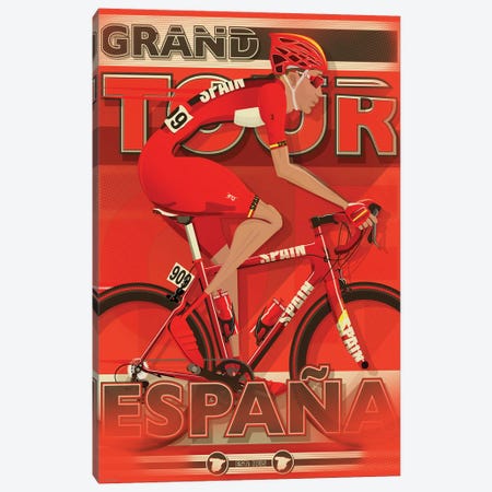 Vuelta A España Cycling Race Canvas Print #WYD8} by WyattDesign Canvas Art