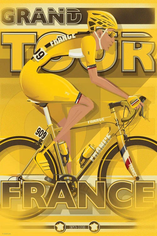 Tour De France Cycling Race by WyattDesign wall art