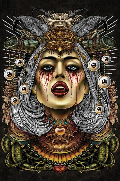 Queen Of Death by Winya Sangsorn multi panel art