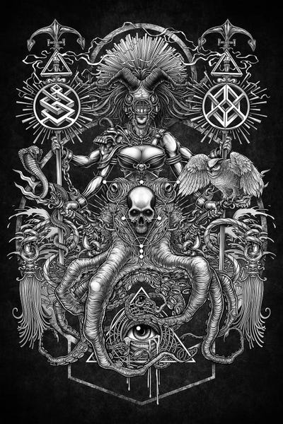 Octopi: God Of Sacred Octopus by Winya Sangsorn