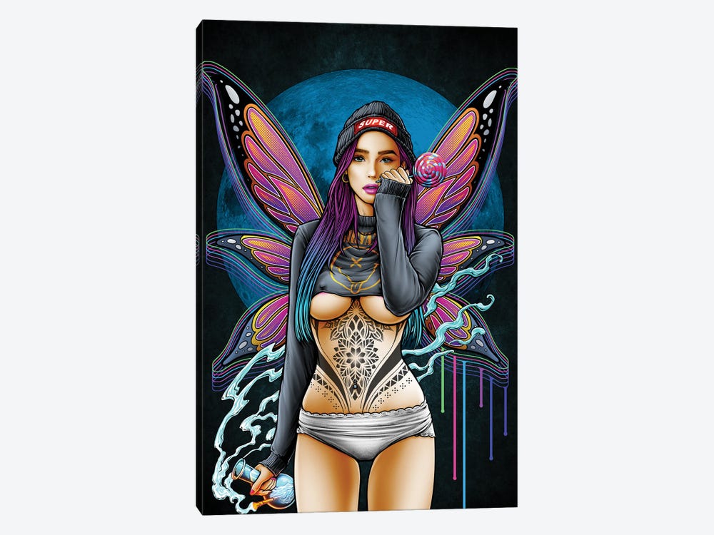Alternative Super Girl by Winya Sangsorn 1-piece Canvas Print